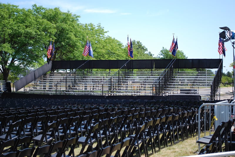 Bleacher Rental Example Photo