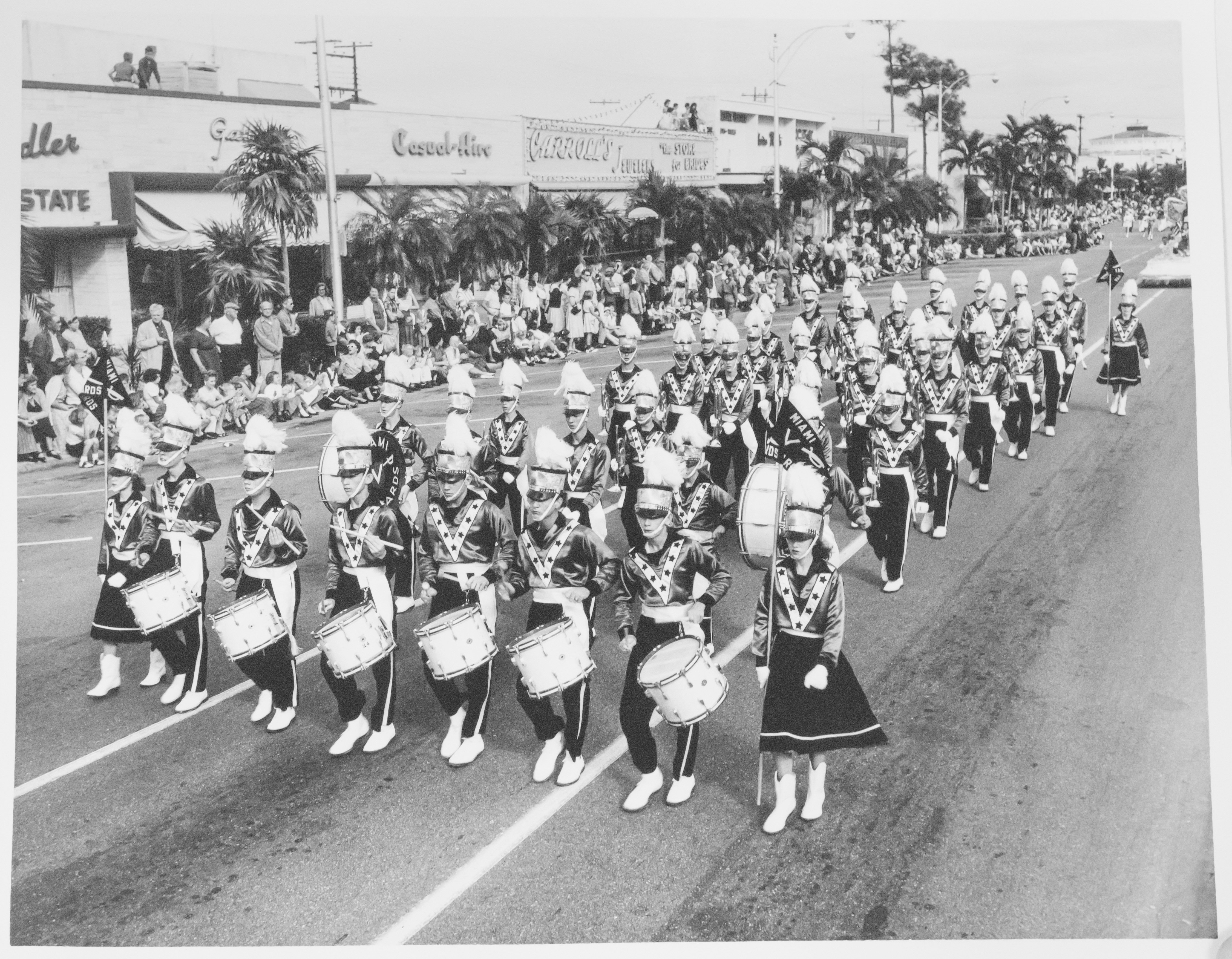 The first Junior Orange Bowl Parade in Coral Gables, Florida.