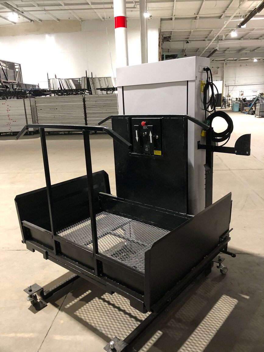 ADA Lift in the warehouse