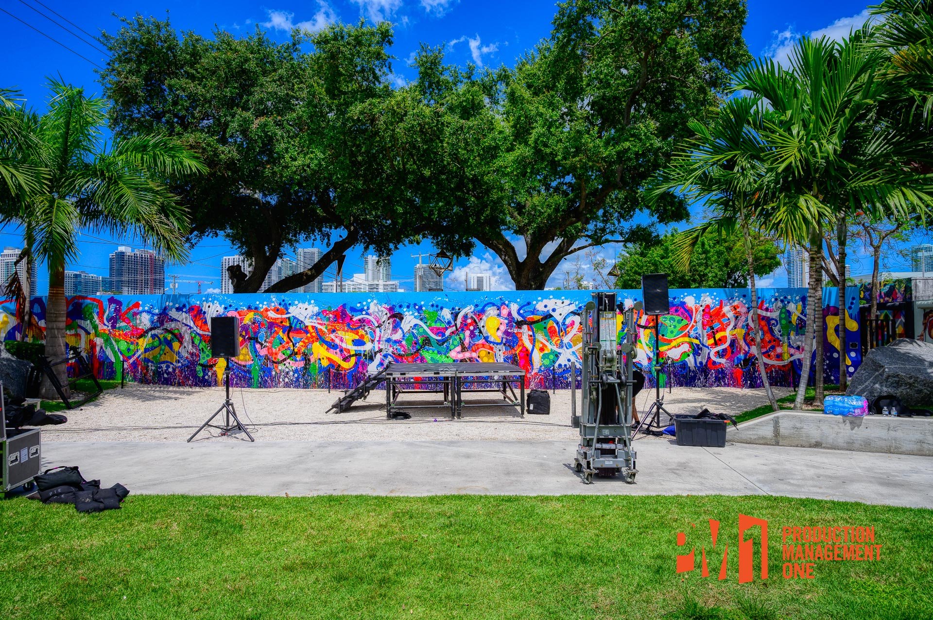 JonOne's wall at Wynwood Walls, Miami