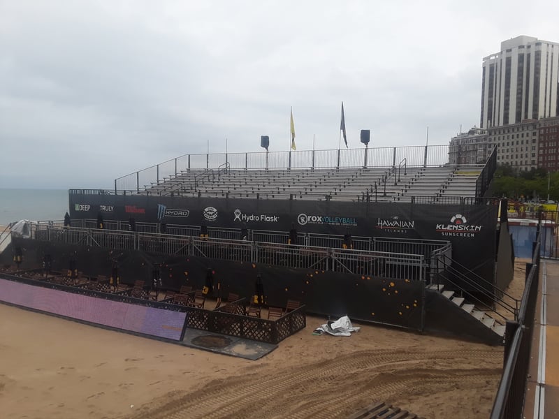 Chicago Beach Volleyball Grandstands