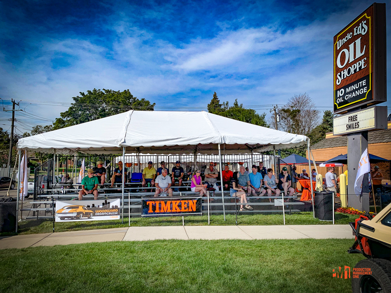 PM1 event seating along Woodward Avenue for the Woodward Dream Cruise