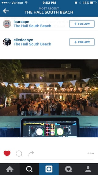 Dining Event Pool Cover in South Beach, Miami, Florida