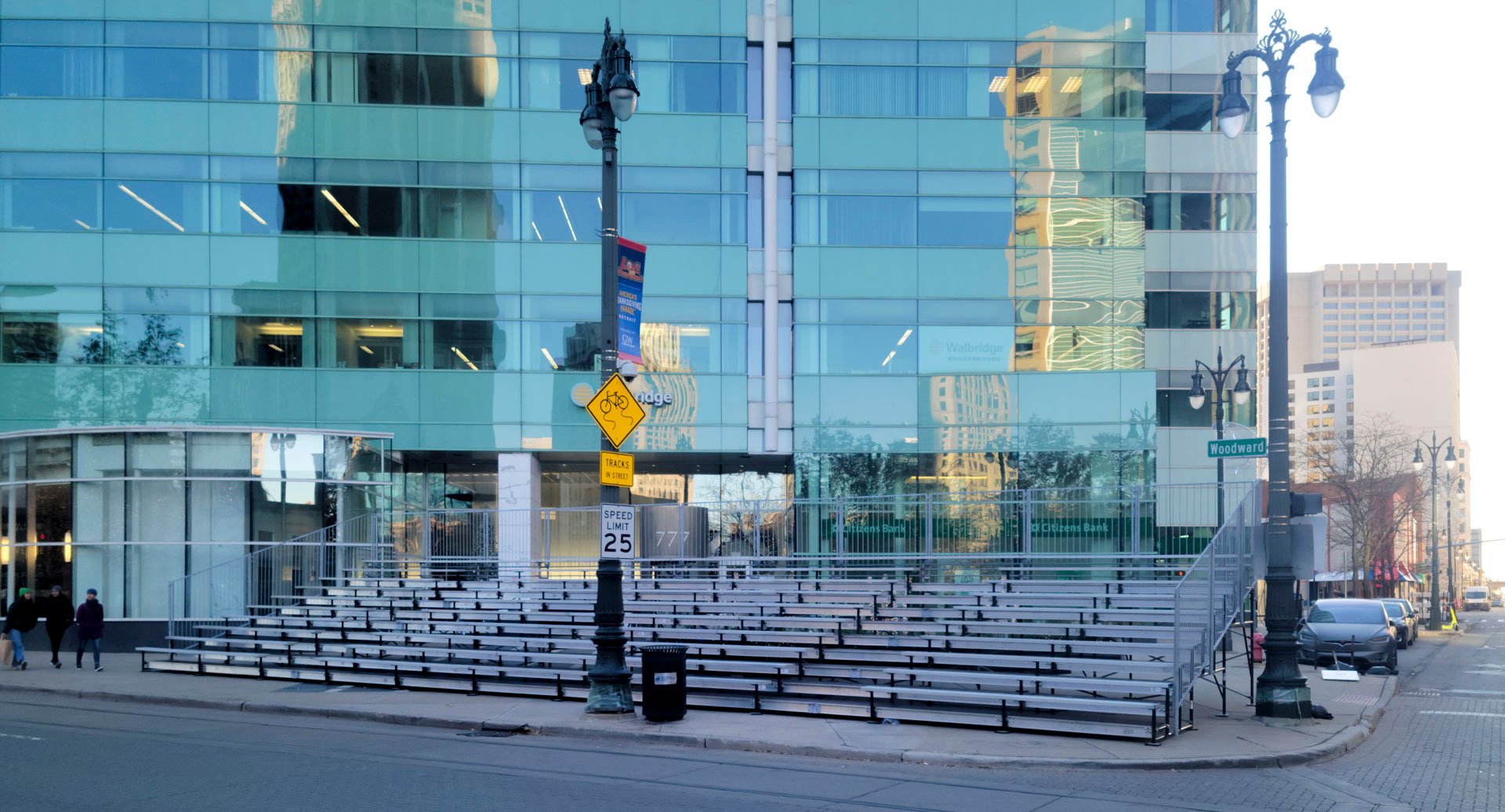 Detroit Parade Bleacher Rental