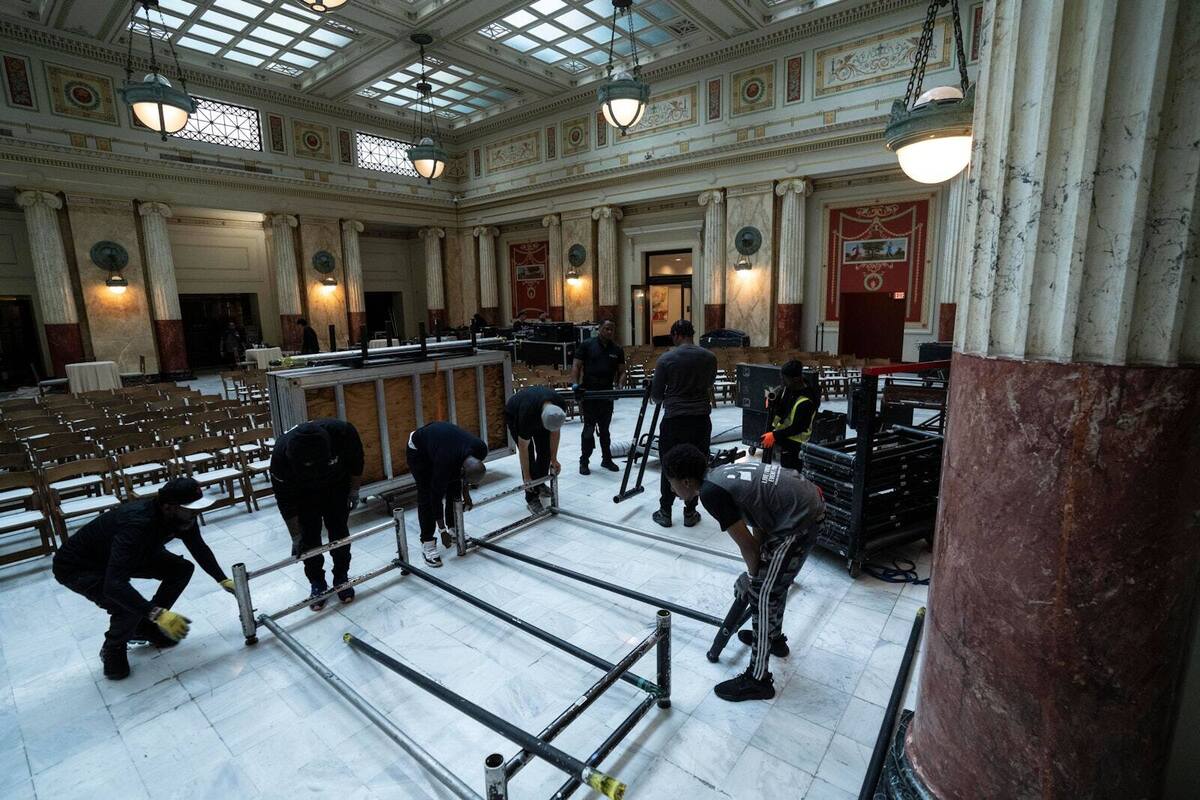 PM1 crew loading in staging inside Union Station in Washington, DC