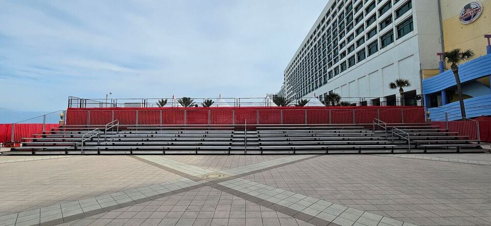 Grandstand Among the Palms