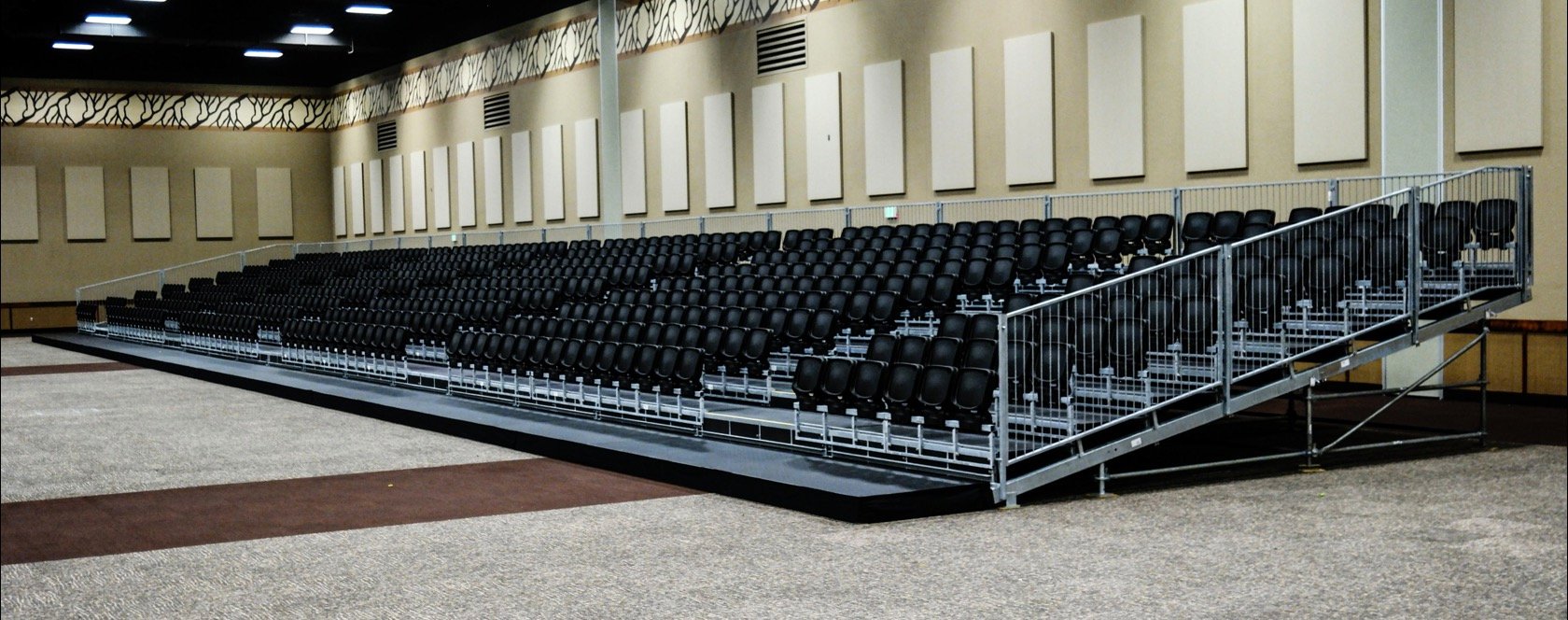 Event Seating Rental: Stadium "Tip-Up" seating