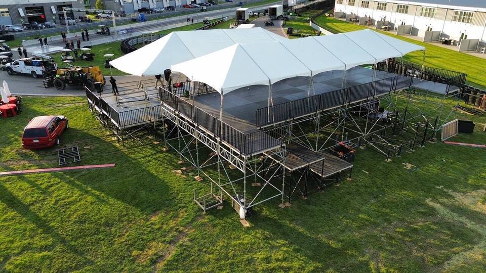 Tent on a Raised Platform