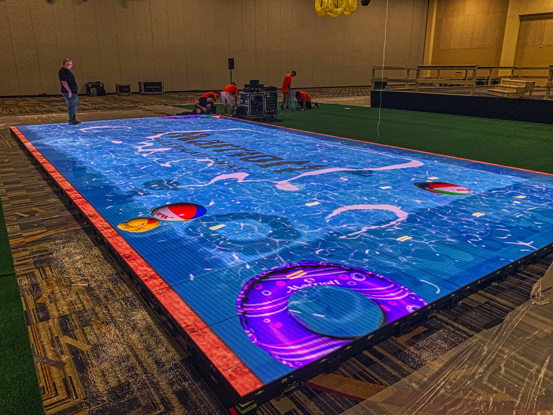 PM1 Creates Digital Interactive Indoor Pool Stage at Orlando World