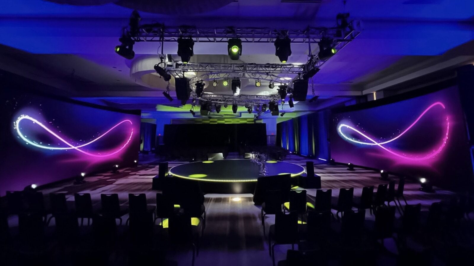 Circle stage lighting design